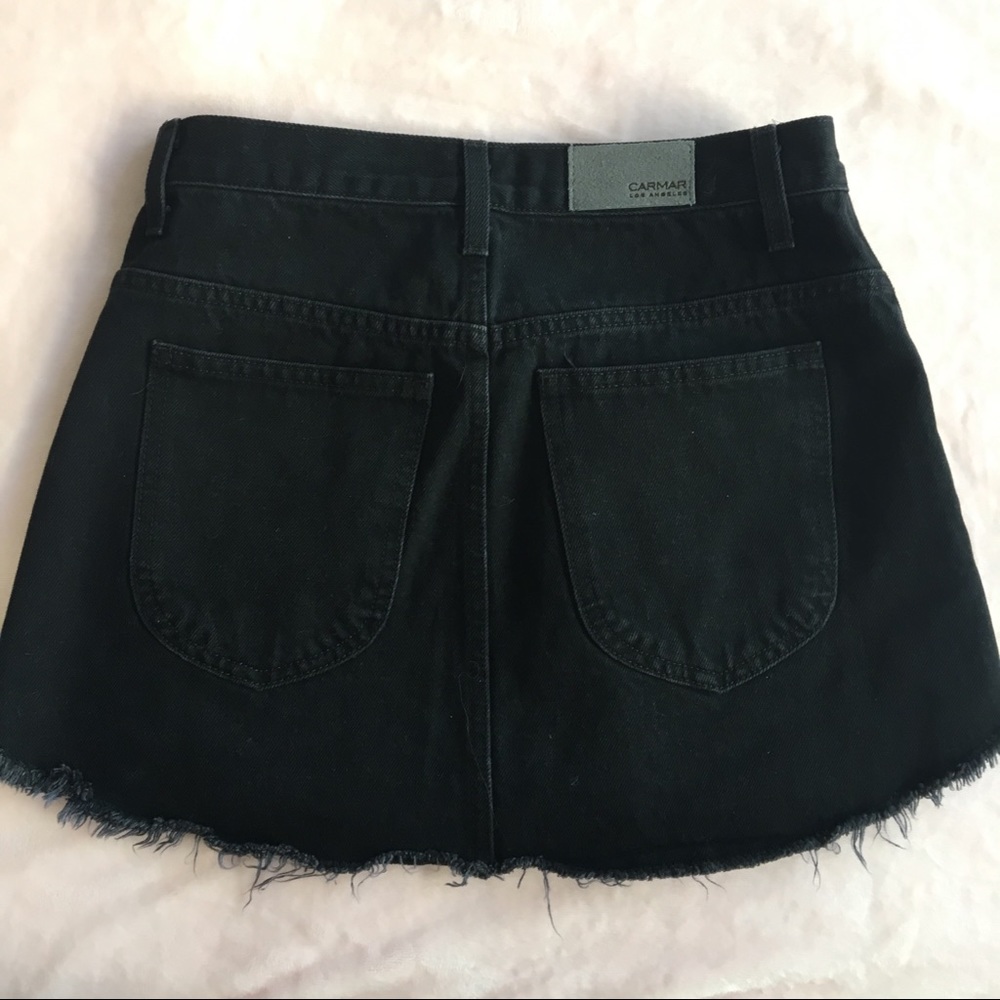 LF Carmar Black Hook Eye Denim Skirt - Picture 5 of 5